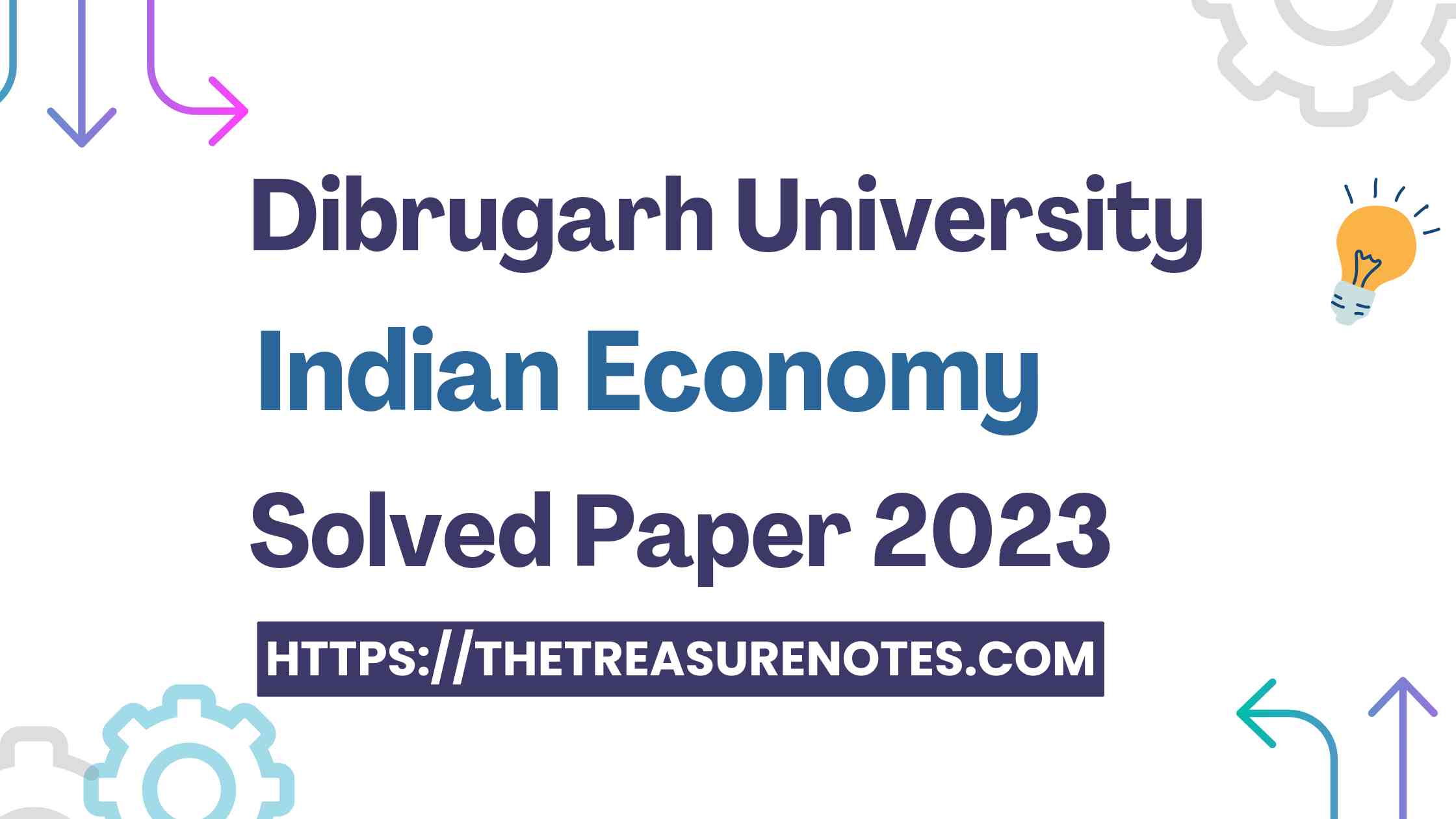 Indian Economy Solved Question Paper 2023