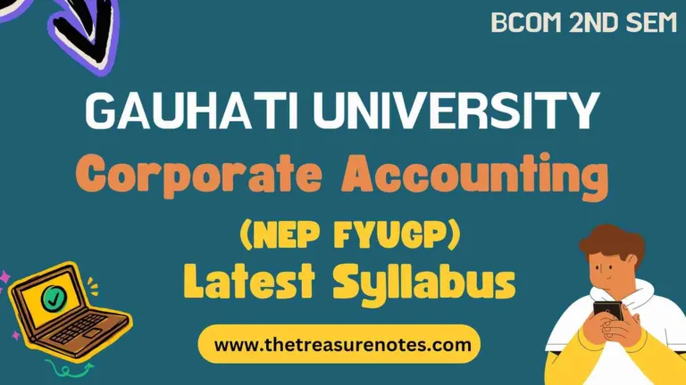 Gauhati University BCom 2nd sem Corporate Accounting (FYUGP) Syllabus