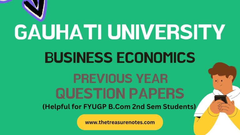 Gauhati University BCom 2nd Sem FYUGP Business Economics paper