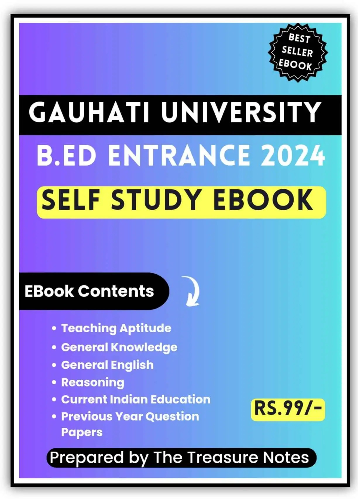 Gauhati University B.Ed Entrance Exam Question Paper 2023